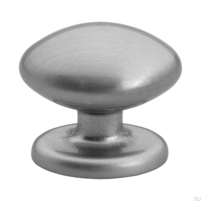 Bouton de Meuble 2538 Métal Argenté (Aspect Inox)