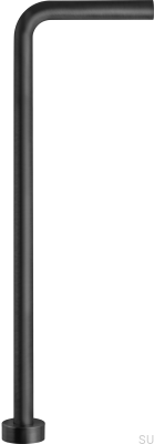 Tuyau de siphon de type L XA21 Laiton, Noir Mat