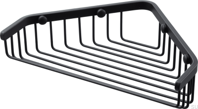 Porte-savon d'angle TA156, Laiton Noir Mat