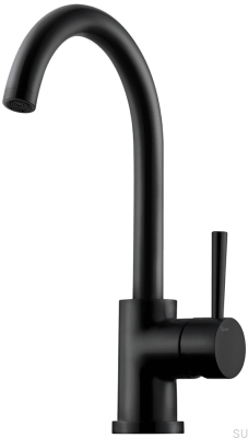 Robinet de cuisine EVO180, laiton noir mat