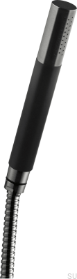 Pommeau de douche avec flexible DSO14090 Laiton Noir Chrome Brossé