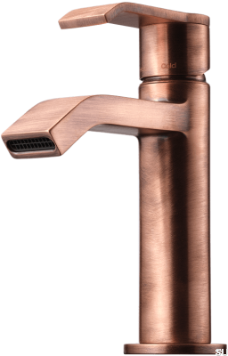 Robinet de lavabo VIC071, cuivre brossé, non peint