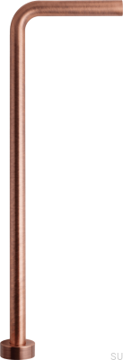 Tuyau de siphon de type L XA21, cuivre brossé, non peint