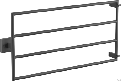 Radiateur de salle de bain TW400-800 Acier Noir Mat