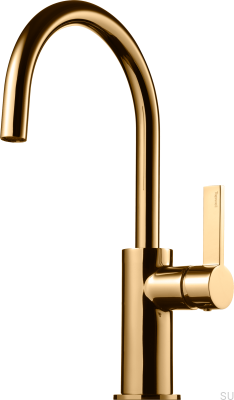 Robinet de cuisine ARM380, laiton poli, non peint