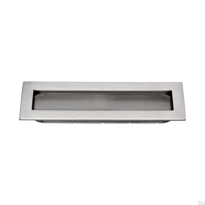 Poignée de meuble encastrée 512160 Argent brossé