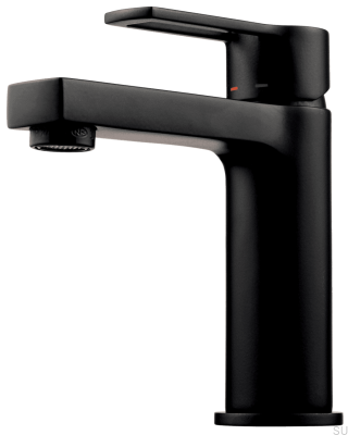 Robinet de lavabo RIN071 Laiton Noir Mat