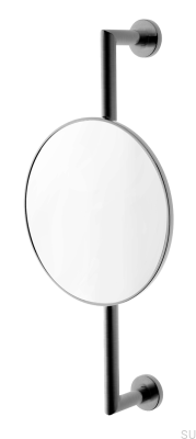 Miroir de salle de bain TA816, laiton, noir, chrome brossé