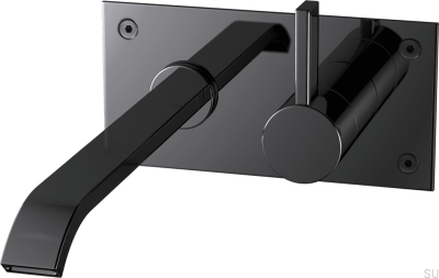 Robinet de lavabo ARM008 Laiton Noir Chrome
