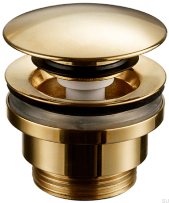 Bouchon de lavabo escamotable universel 74400 Laiton Poli Non Peint