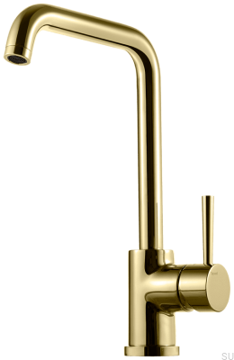 Robinet de cuisine EVO980, laiton doré miel