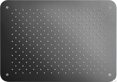 Pommeau de douche pluie rectangulaire 450 x 320 ZSOF093 Laiton Noir Chrome Brossé