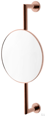 Miroir de salle de bain TA816, cuivre brossé, non peint