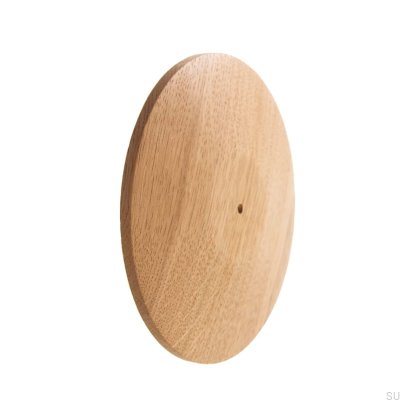Coussinet à bouton Rosace ronde 130 Chêne en bois - Huile dure incolore 