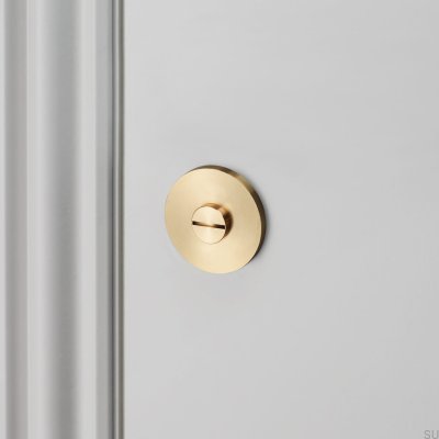 Serrure à bouton en croix 38 mm en laiton, norme européenne