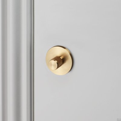 Serrure à bouton en croix 38 mm en laiton, norme européenne