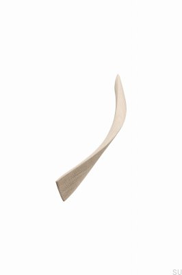 Poignée de meuble oblongue Twist 224, en bois, chêne, non vernie