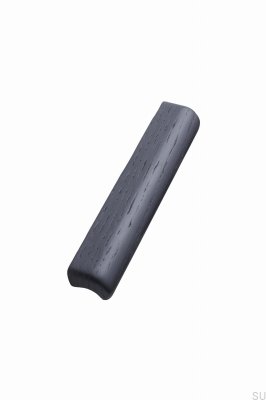 Poignée de meuble oblongue Glove 160 Bois Chêne Noir