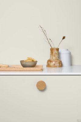 Bouton de meuble en bois Circle 50, chêne