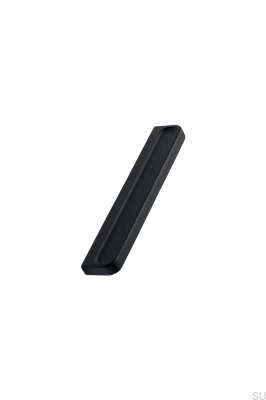 Poignée de meuble oblongue Plank 160 Bois Chêne Noir