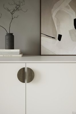 Poignée de meuble allongée Horizon Large 64 en bois de chêne noir