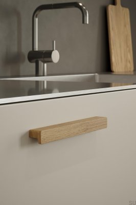 Poignée de meuble en bois de chêne Elan 160