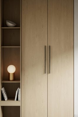 Poignée de meuble en bois de chêne marron Elan 544