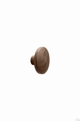 Bouton de meuble en bois Discos 30, noyer italien