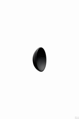 Bouton de meuble en bois Bowl 65, frêne noir