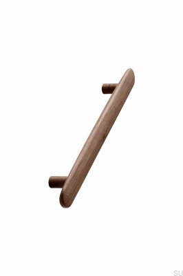 Poignée de meuble longue Brutus 160 Bois Noyer