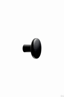 Bouton de meuble Brutus 32 en bois de frêne noir