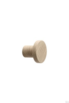 Bouton de meuble Circum 48 en bois, chêne, non verni