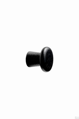 Bouton de meuble en bois Classis 25, frêne, noir