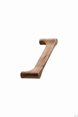 Poignée de meuble en bois Drops 128, noyer italien