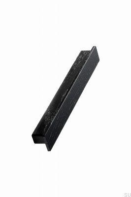 Poignée de meuble Shelter 320 en bois Frêne Noir