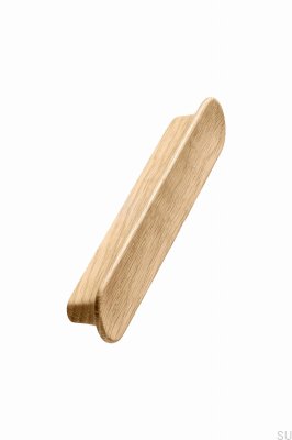 Poignée de meuble longitudinale Tuba 128 en bois de chêne