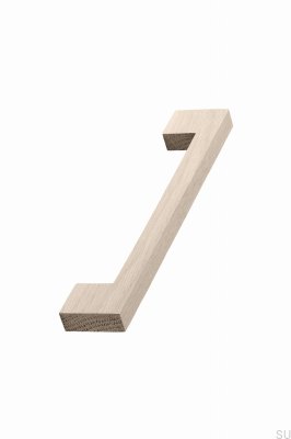 Poignée de meuble oblongue Urban 160, en bois, chêne, non vernie