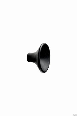 Bouton de meuble noir en bois de frêne Raisin 38