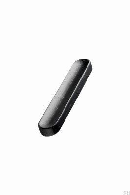 Poignée de meuble oblongue Shelf 128 Bois Frêne Noir