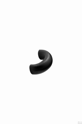 Bouton de meuble Bulla 32 en bois, frêne, noir