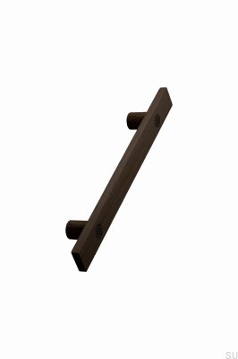 Poignée de meuble longue Longa 160 en bois de chêne marron