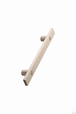 Poignée de meuble en bois Longa 224, chêne non verni