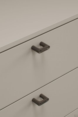 Bouton de meuble Punto 32 en bois de chêne noir