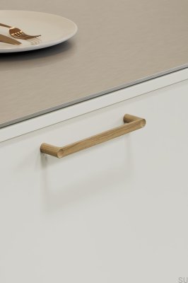 Poignée de meuble Punto 160 en bois de chêne