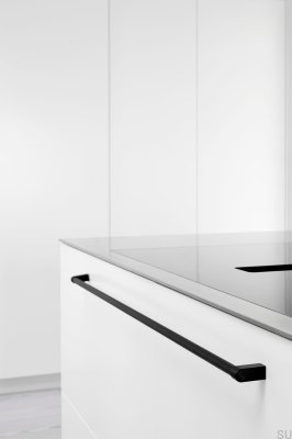 Poignée de meuble en acier noir mat Regular 2 192