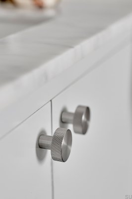 Bouton de meuble Simon 35 Acier Argent