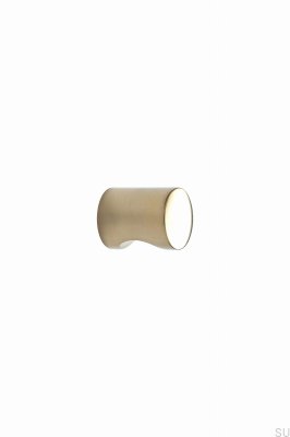 Bouton de meuble Tumbler 21 en laiton doré poli non verni