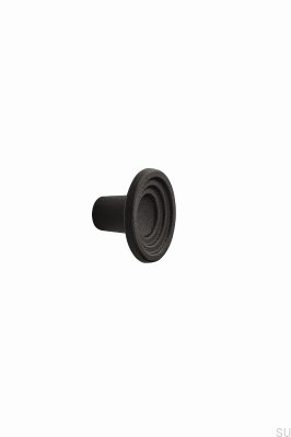 Bouton de meuble Fleur 46.1 Fonte Noir mat