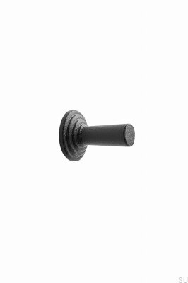 Bouton de meuble Motion 22, fonte, noir mat