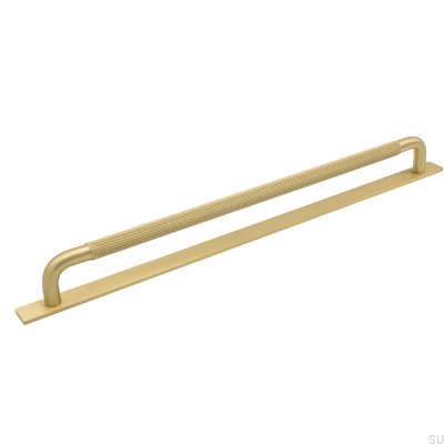 Poignée de meuble allongée avec une rondelle Helix 320 Golden